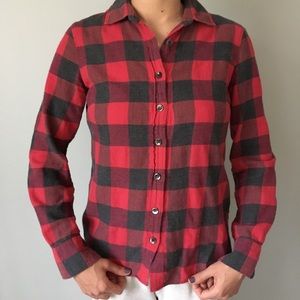 J.Crew buffalo check flannel shirt